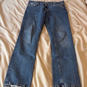 Zara Women's Straight Leg Blue Jeans